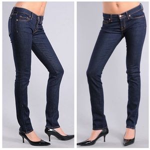 J Brand "The Deal" Low-Rise Pencil Leg